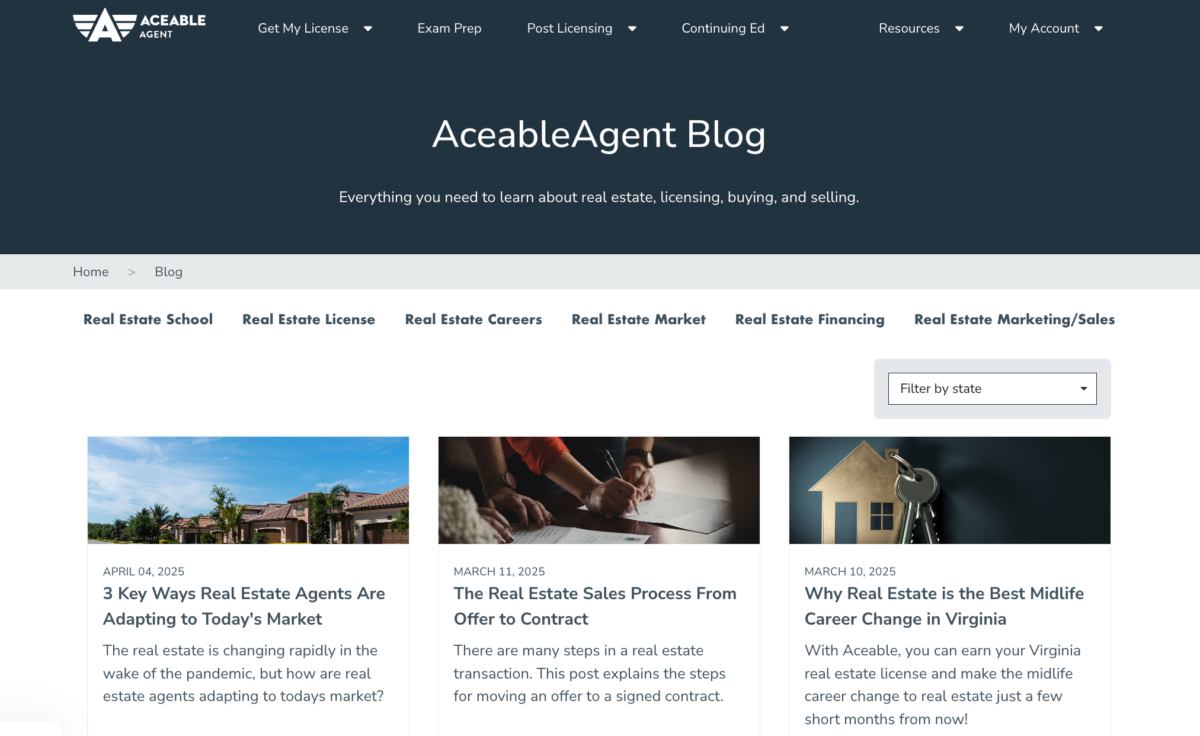AceableAgent blog.