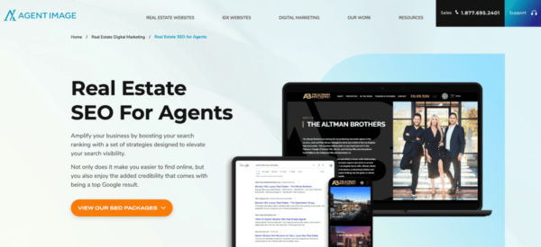 Agent Image SEO homepage