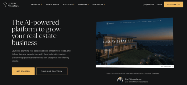 Luxury Presence homepage