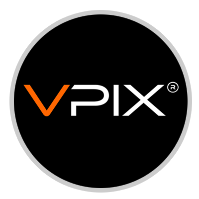 VPiX 360 logo.